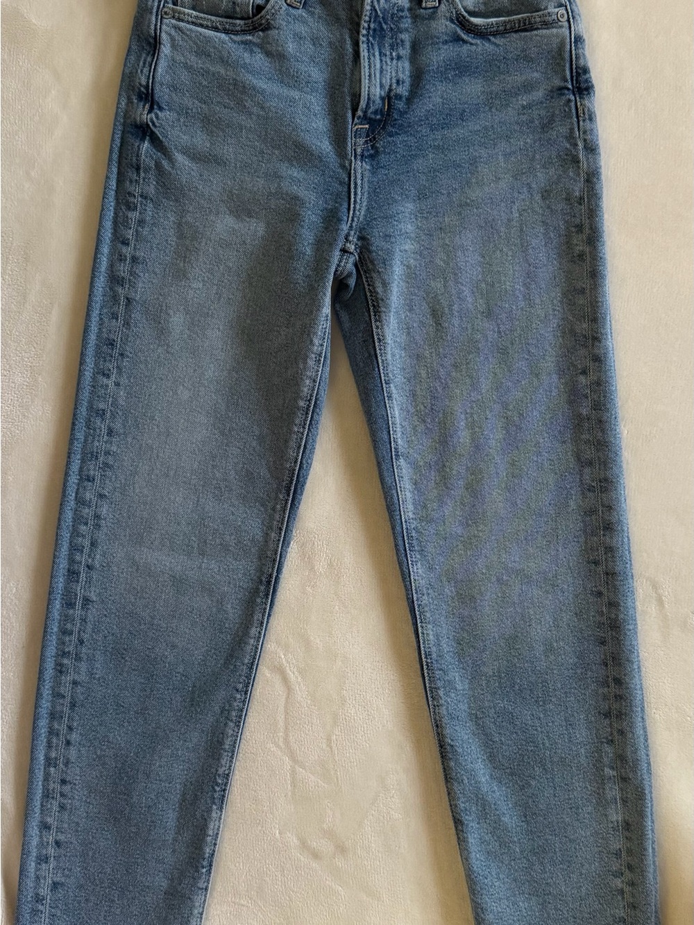 AE Super High Rise Ankle Straight Stretch Jeans NWOT - Picture 4 of 7